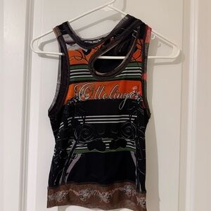 Ottolinger Multicolor Mesh Tank Top